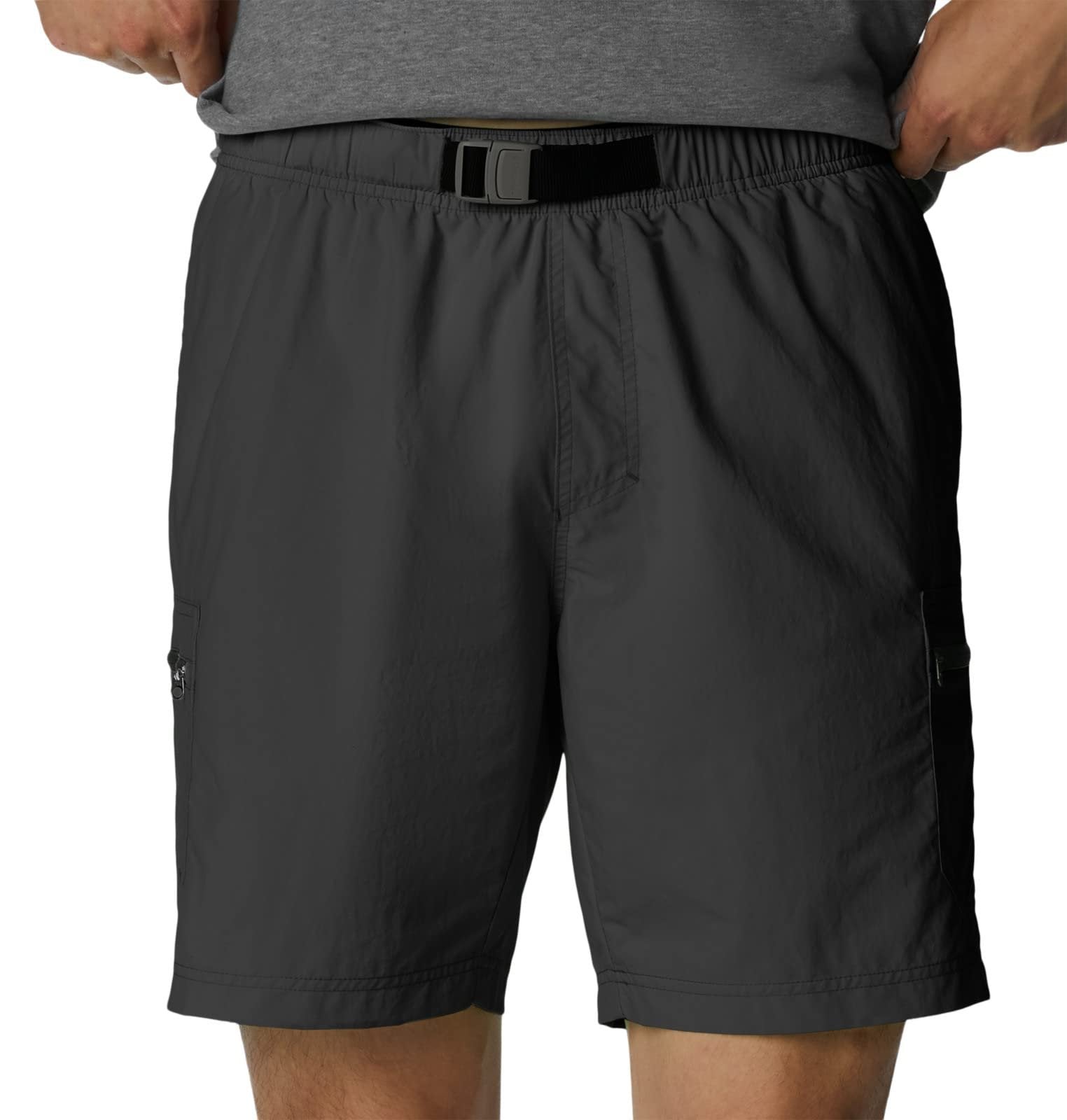 Columbia Mens Regular fit Casual Shorts Size M - 8 Inseam Black Solid MSRP $60
