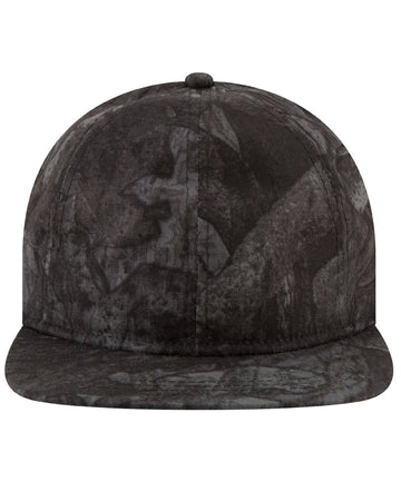New Era Mens 9Twenty Tonal Camo Flat Brim Cap Black