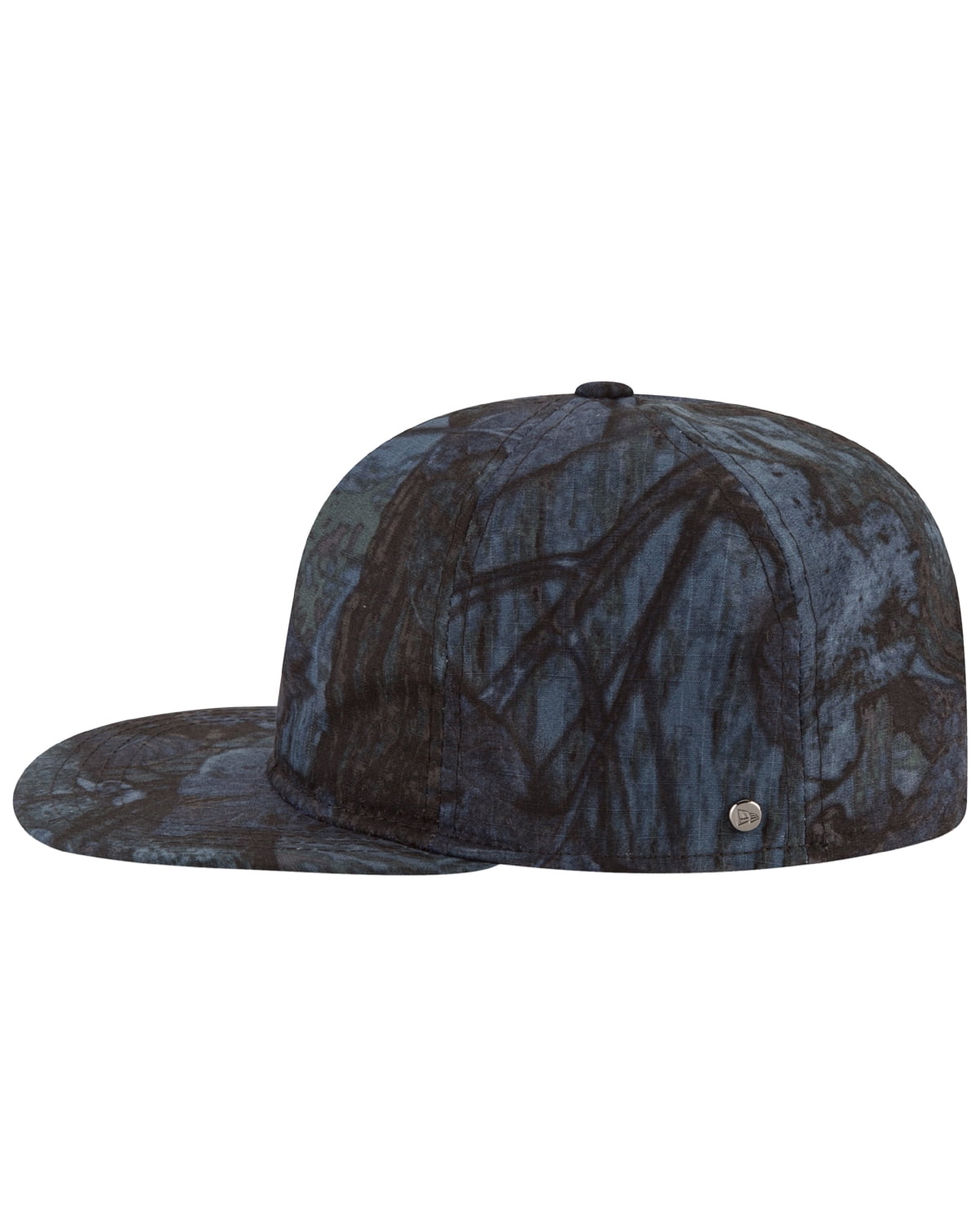 New Era Mens 9Twenty Tonal Camo Flat Brim Cap Navy