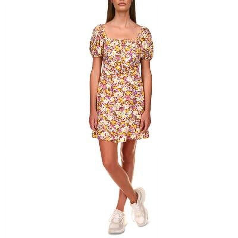 Sanctuary Floral-Print Fresh-Breeze Dress In Sunny Field brown Size 0