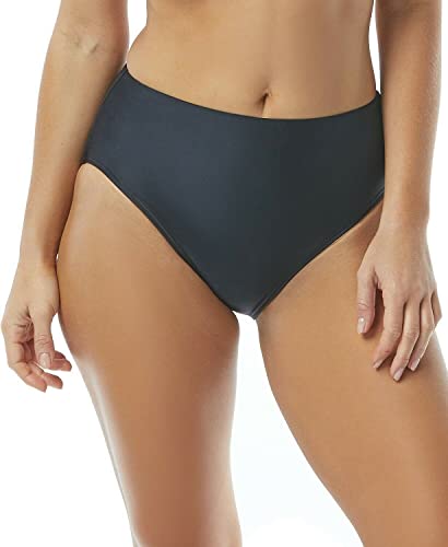 Contours by Coco Reef Women's Onyx HIGH Waist Bottom, Black 001, Size M