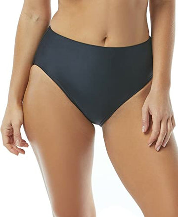 Contours by Coco Reef Women's Onyx HIGH Waist Bottom, Black 001, Size M