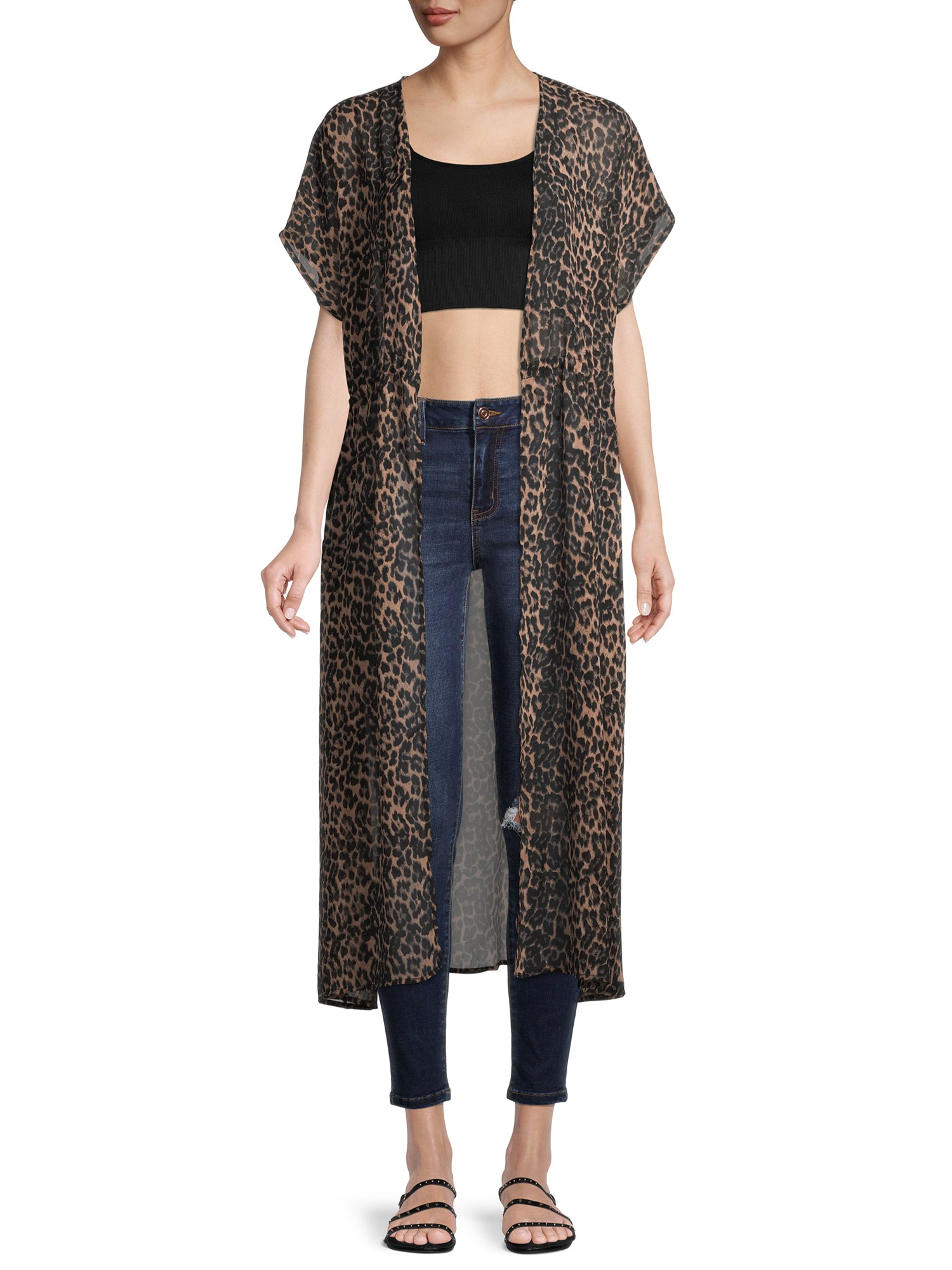 Free People Juniors' Andi Square Neck Seamless Top Black Size M/L