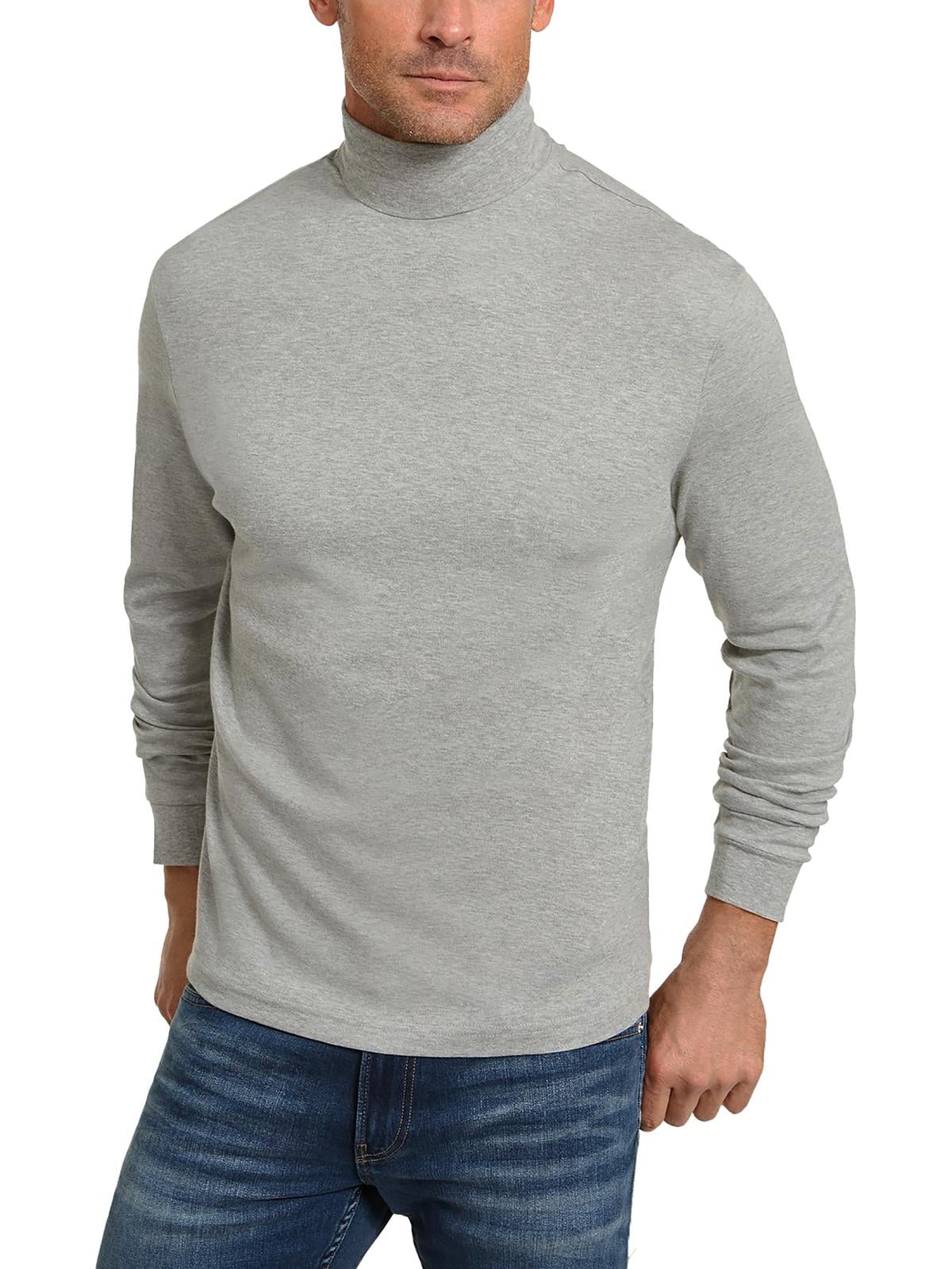 Club Room Mens Cotton Turtleneck T-Shirt Gray Size M