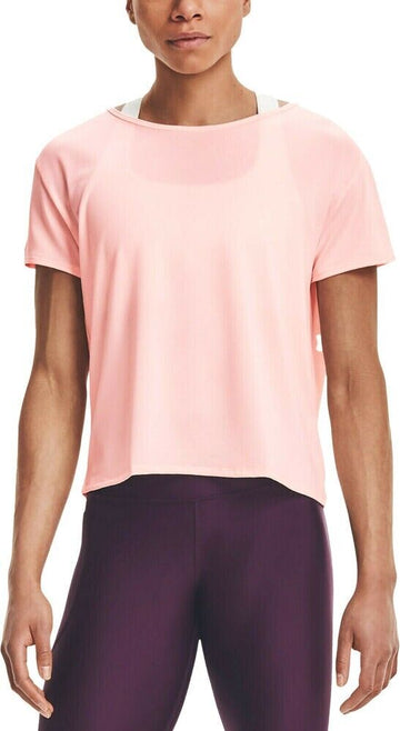 Under Armour Women's Ua Tech Open-Back Top Pink Size S