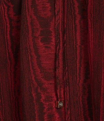 Michael Kors Women's Moire Tie-Neck Dressy Blouse, Red, Size XL MSRP $125