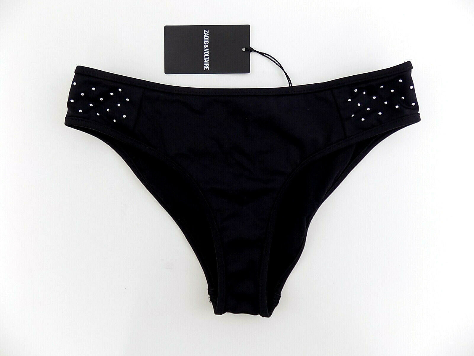 ZADIG & VOLTAIRE Studded Side Bikini Bottom Womens Black Size US 6