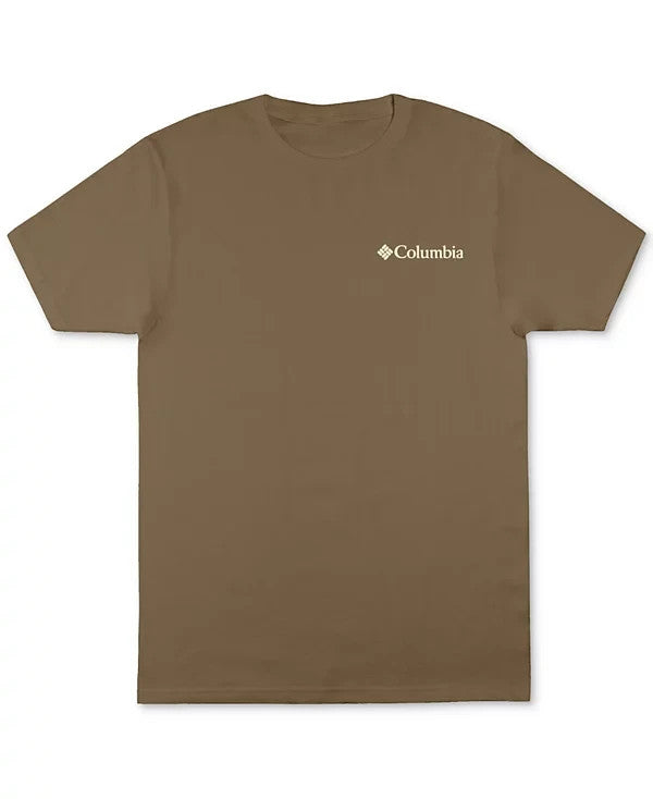 Columbia Men's Commute Landscape Logo Graphic T-Shirt light Brown Size 2XL $28
