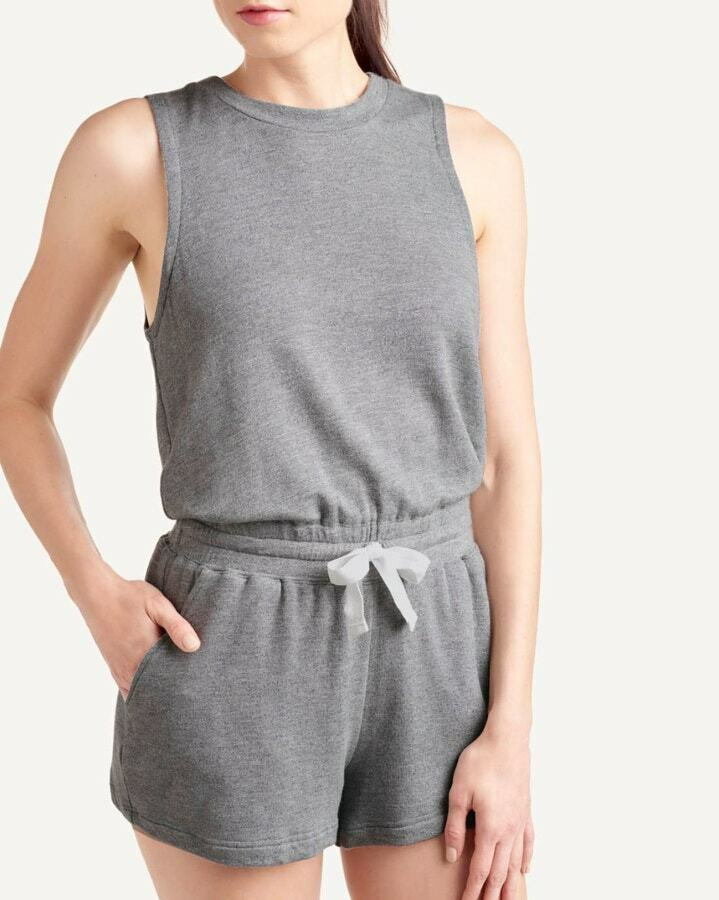 Splendid Kona Romper Womens Gray Size M MSRP $138