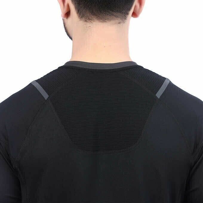 Spyder Men's Active Long Sleeve Tee T-Shirt Proweb Microfleece Black Size XXL
