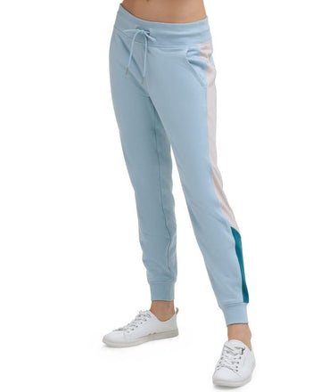 Calvin Klein Performance Women's Colorblocked Jogger Pants Aquatic, XXL