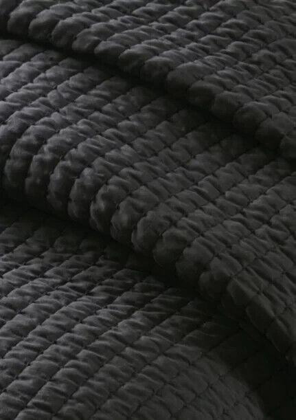 Madison Park Keaton Reversible Coverlet Set Dark Gray 3 PC