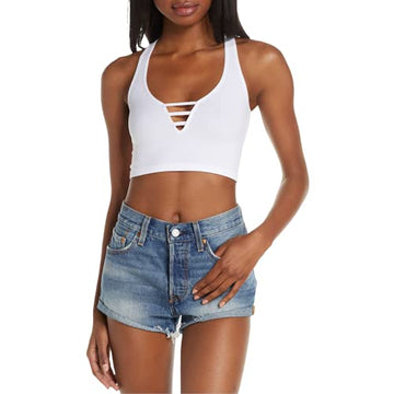 Free People Strapped in Brami crop top White Size XS/S