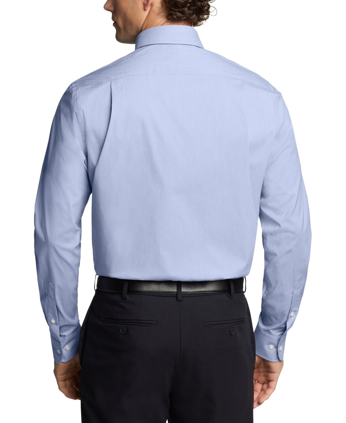 Calvin Klein Wrinkle-Resistant Stretch Dress Shirt Blue Size 15.5 x 34/35 $85