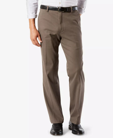 DOCKERS Men's Easy Classic Fit Khaki Stretch Pants Brown Size 32x32 MSRP $50