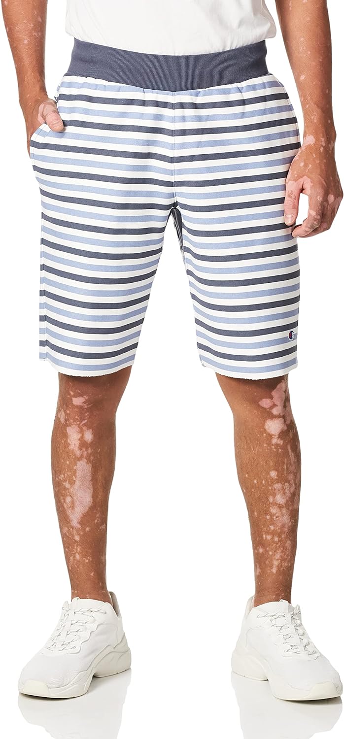 Champion Men's 10 Inch Reverse Weave Cut-Off Shorts, Peppercorn Grey, Small