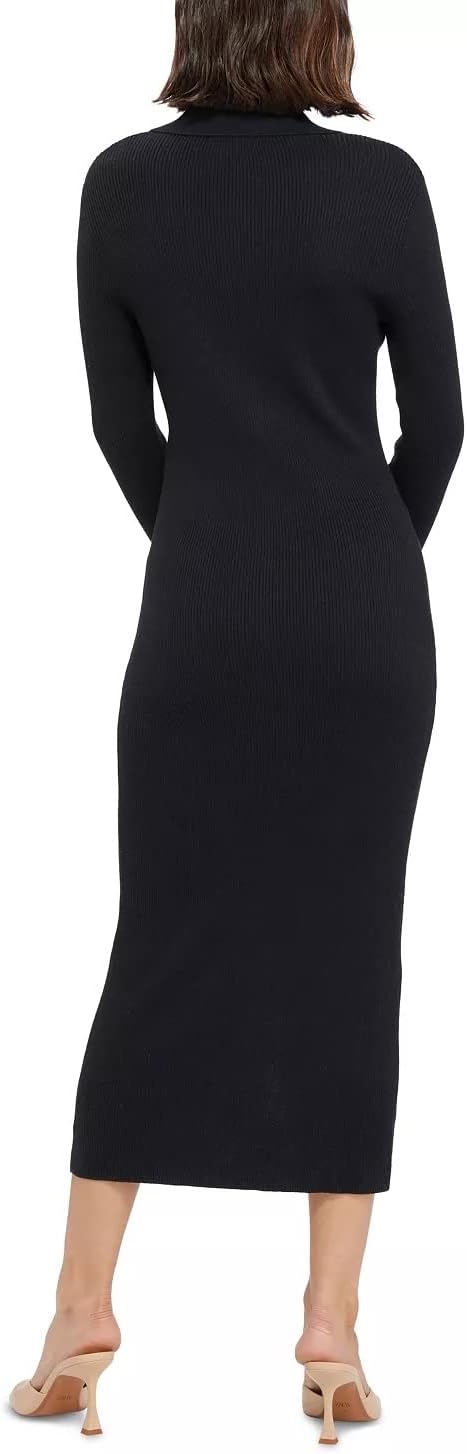 Sanctuary Women¡¯s All The Ways Ribbed Cardigan Dress Black Size M