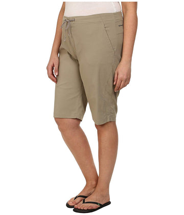 Columbia Plus Size Anytime Outdoor Long Short Tusk Brown Size 24W inseam 13"