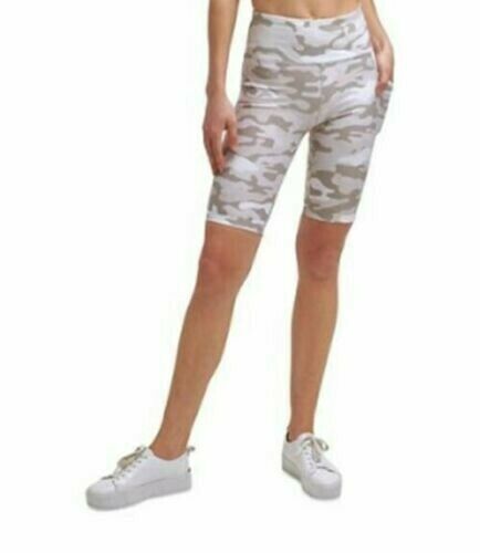 Calvin Klein Performance High-Waist Bike Shorts Beige Size XS MSRP $40