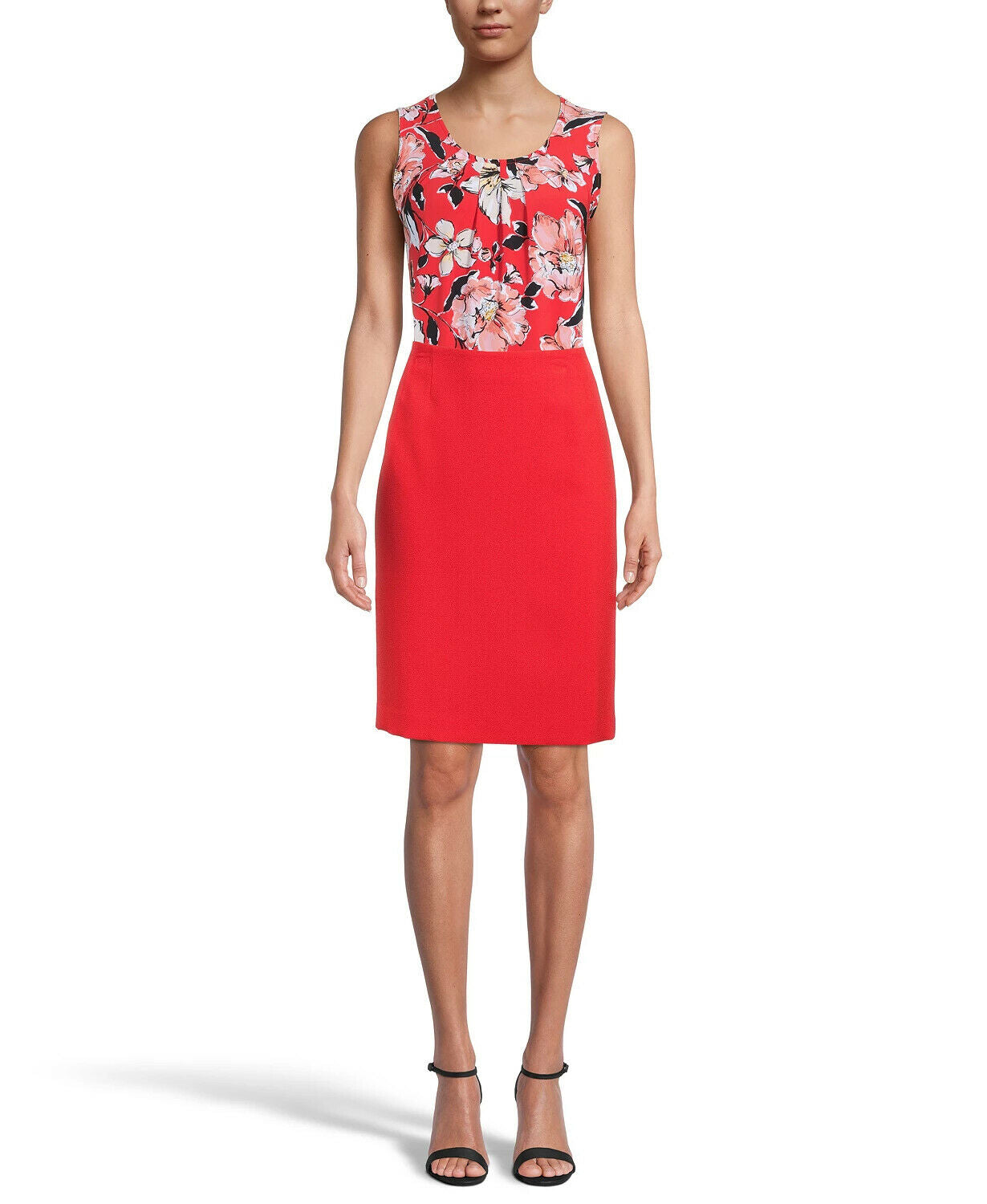 Kasper Petite Stretch Slim-Fit Skirt Womens Red Size 12P MSRP $69