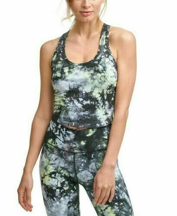 Calvin Klein Performance Cropped Tie-Dyed Active Top Multicolor Size XS MSRP $50