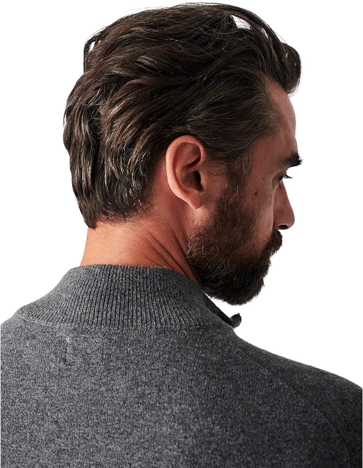 Faherty Jackson 1/4 Zip Sweater Charcoal Heather Gray Size 2XL