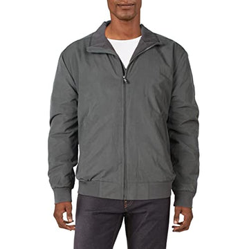 Weatherproof Mens Lightweight Short Bomber Jacket Green Size S