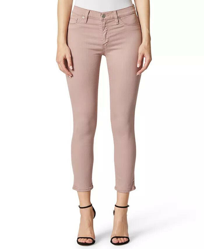 Hudson Jeans Women Nico Mid-Rise Skinny Jeans Mauve Light Pink Size 31