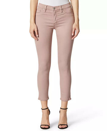 Hudson Jeans Women Nico Mid-Rise Skinny Jeans Mauve Light Pink Size 31