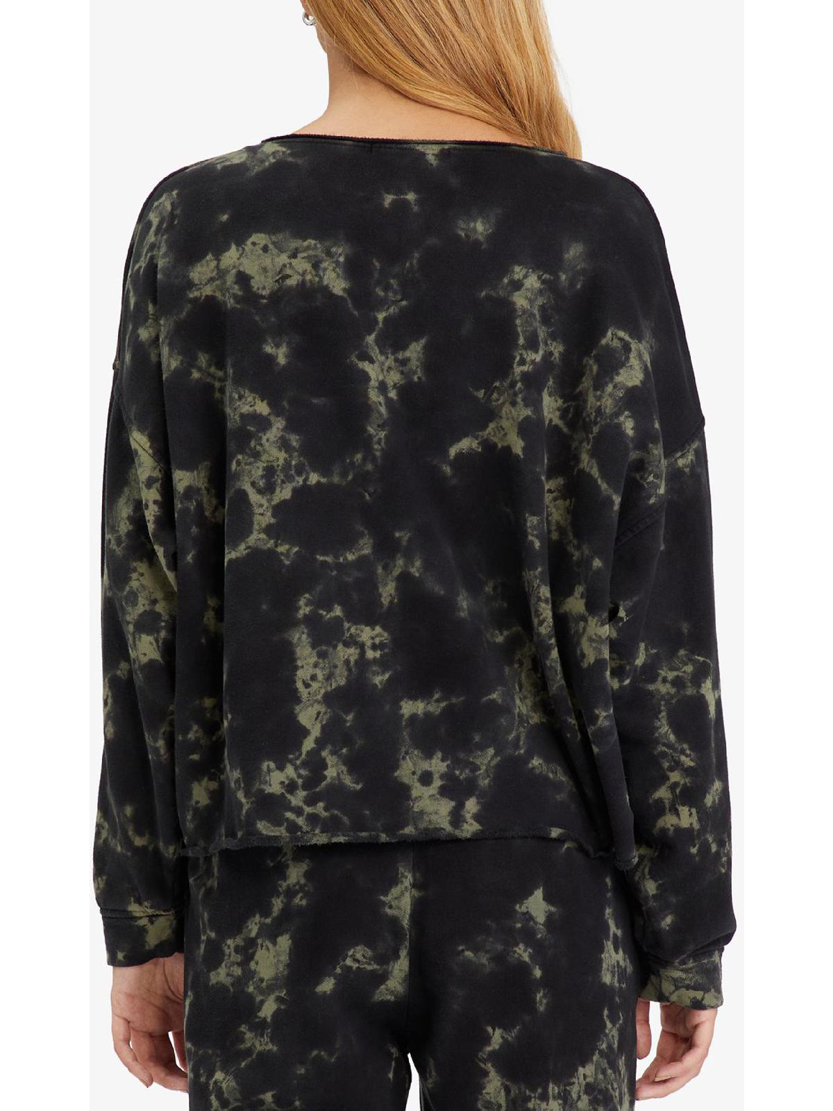 Sanctuary Womens Perfect Cropped Crewneck Sweatshirt Size S Green