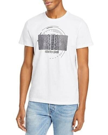 Roberto Cavalli Men's Cavalli Tee white Size M
