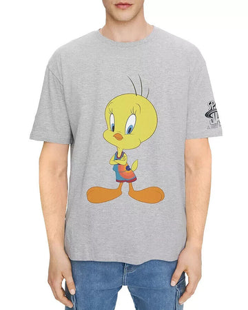 Eleven Paris Men's Space Jam Tweetie Graphic Tee gray Size M MSRP $62