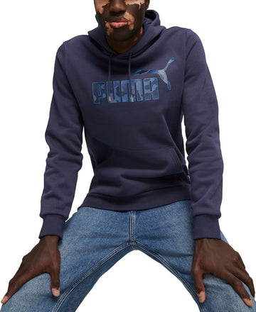 Puma Men's ESS Camo Graphic Pullover Hoodie Navy Size XXL MSRP $50