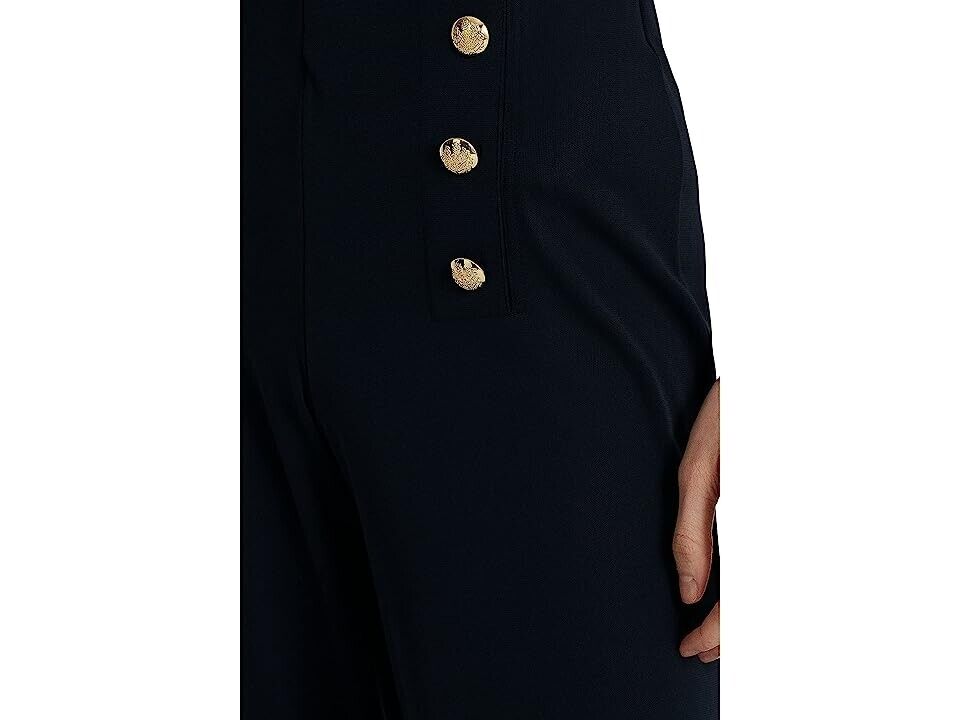 LAUREN Ralph Lauren Corydon Straight Pants Navy Blue Size L MSRP $145