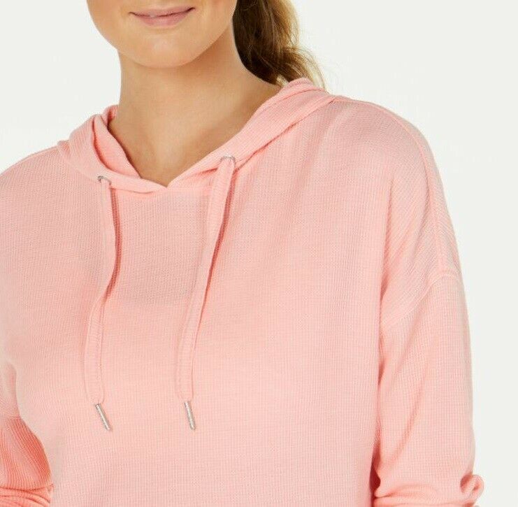 Calvin Klein Performance Womens Fitness Workout Hoodie Pink Size L MSRP $60