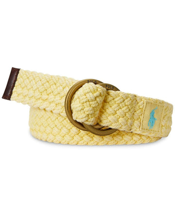 Polo Ralph Lauren Men's Braided Cotton Belt - Empire Yellow