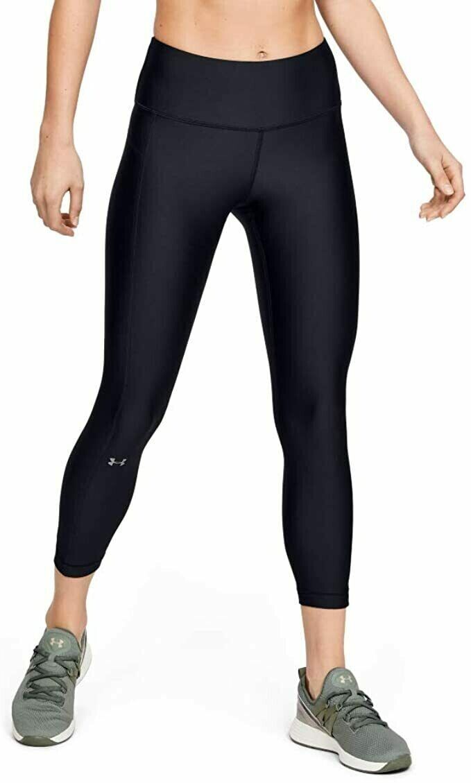 Under Armour Women's HeatGear Armour Ankle Crop Leggings Black Size XS MSRP $45