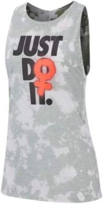 Nike Womens Rebel Tie Dye Tank Jade Stone Size XL Gray