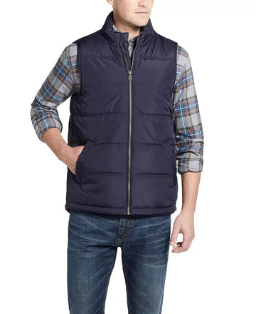 WEATHERPROOF VINTAGE Men's Puffer Vest Blue Navy Size L MSRP $60