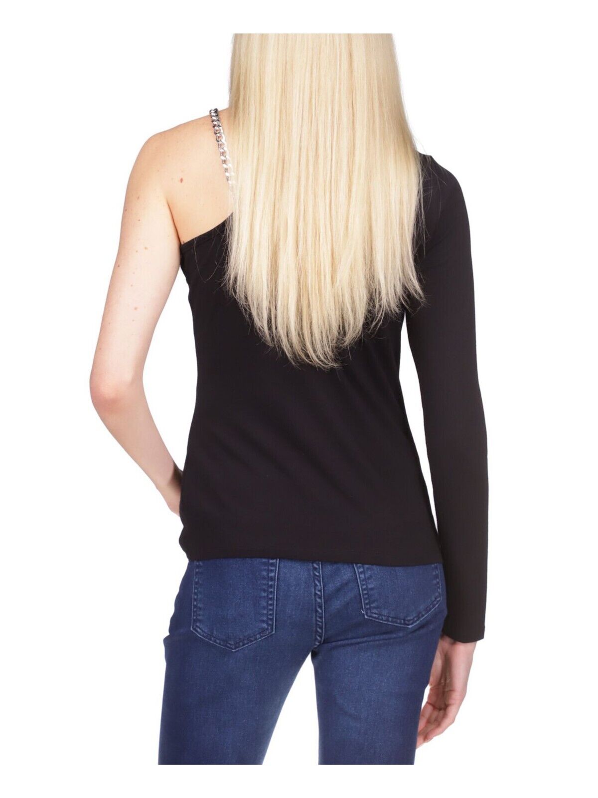 Michael Kors Women's Chain-Strap Top Black Size M MSRP $78