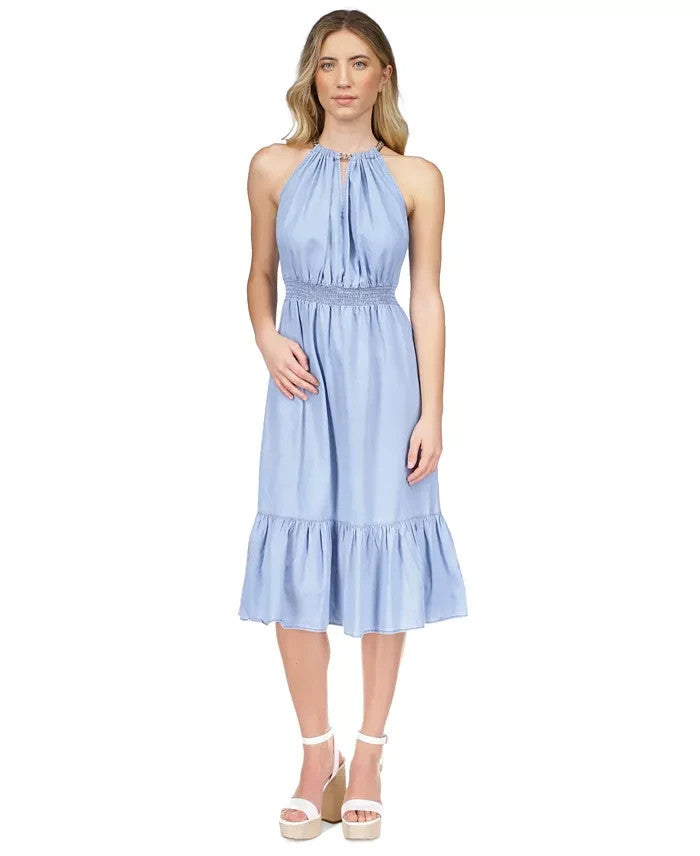 Michael Kors Sangria Chain Halter Women's Midi Dress Size XL MSRP $165