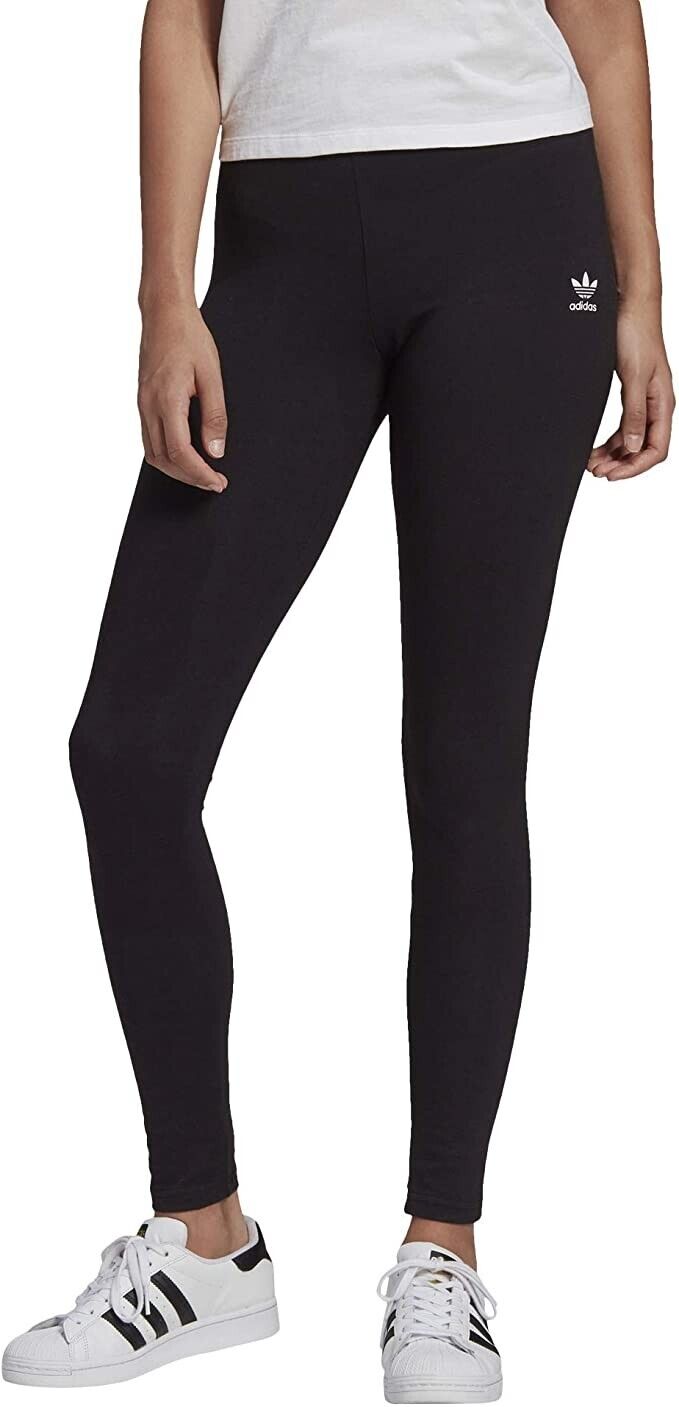 adidas Originals Women's High-Waist Full Length Leggings Black Size XS MSRP $35