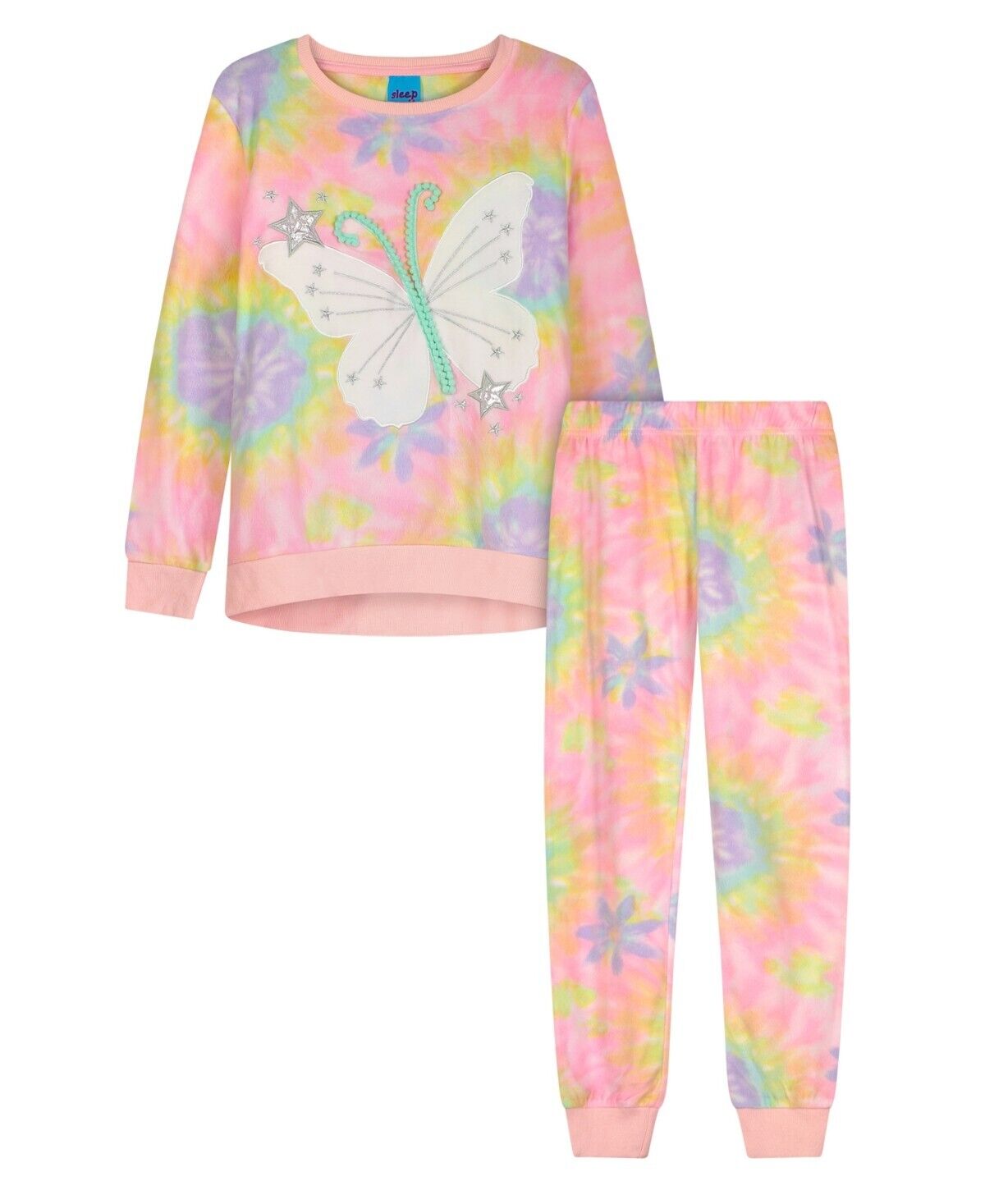 Sleep On It Big Girls Pajama Set 2 Piece Pink Size L (14-16) MSRP $44