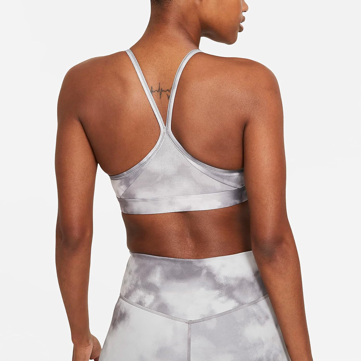 Nike Dri-FIT Indy Icon gray Clash Women Light-Support Padded Sports Bra Size XS
