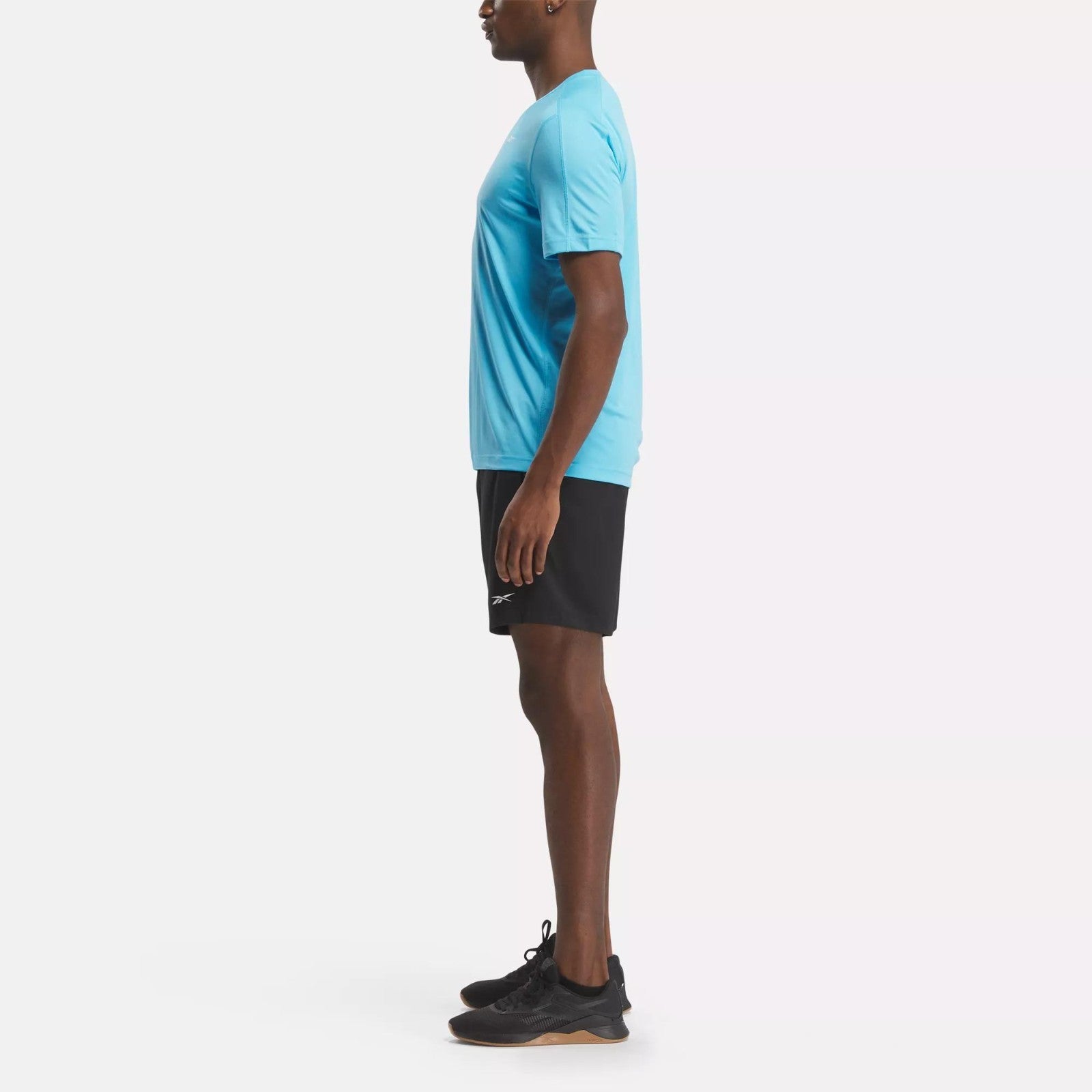 Reebok Men's Short Sleeve Crewneck Training Tech T-Shirt Blue Size M MSRP $25
