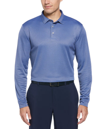 Pga Tour Mens Regular fit Long Sleeve Polo Shirt XXL Blue