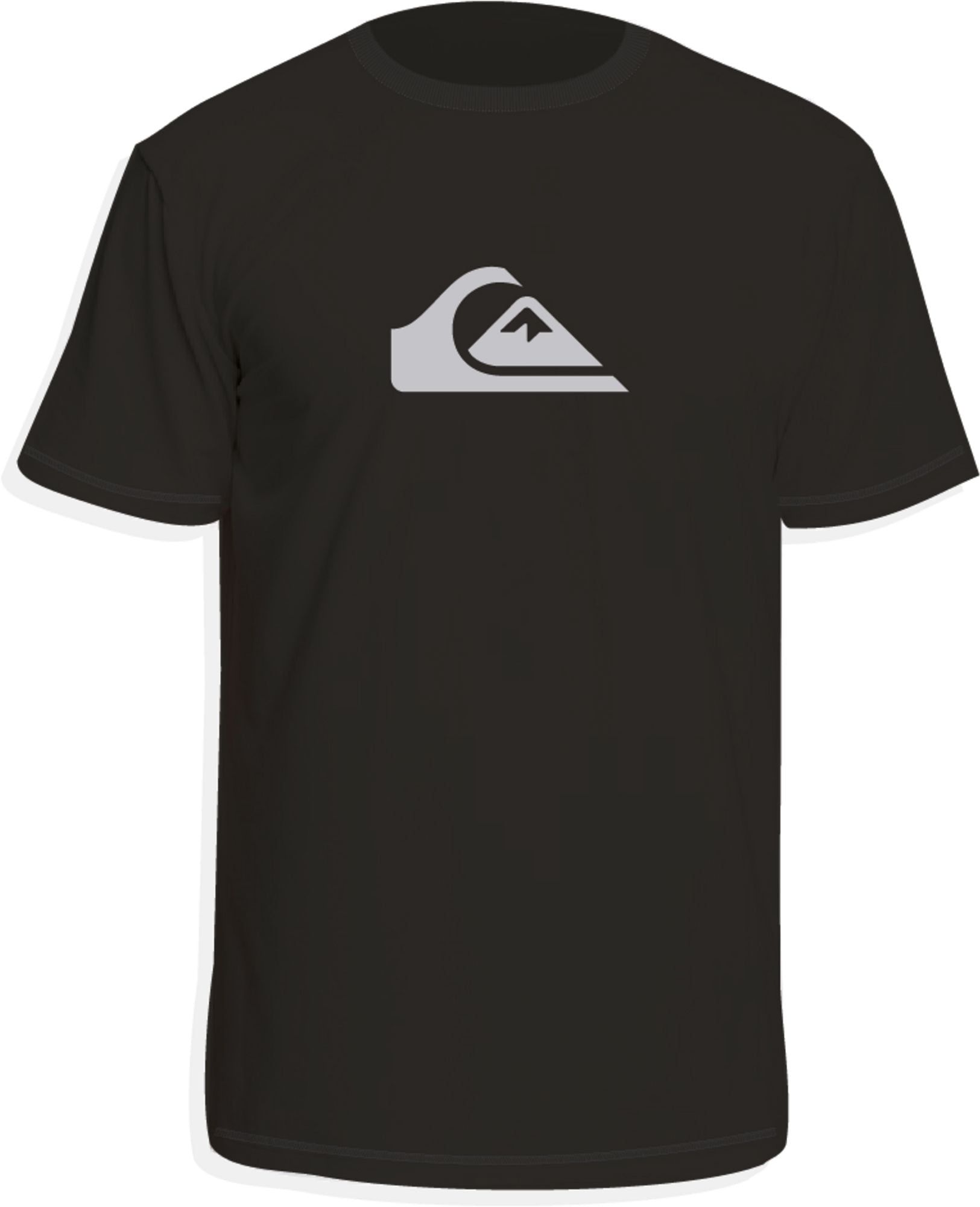Quiksilver Men's Solid Streak Short Sleeve Rashguard (Black, L)