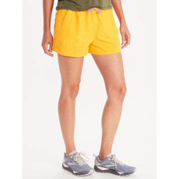 MARMOT Women's Juniper Springs 3 Shorts Solaire Orange Yellow Size M MSRP $55