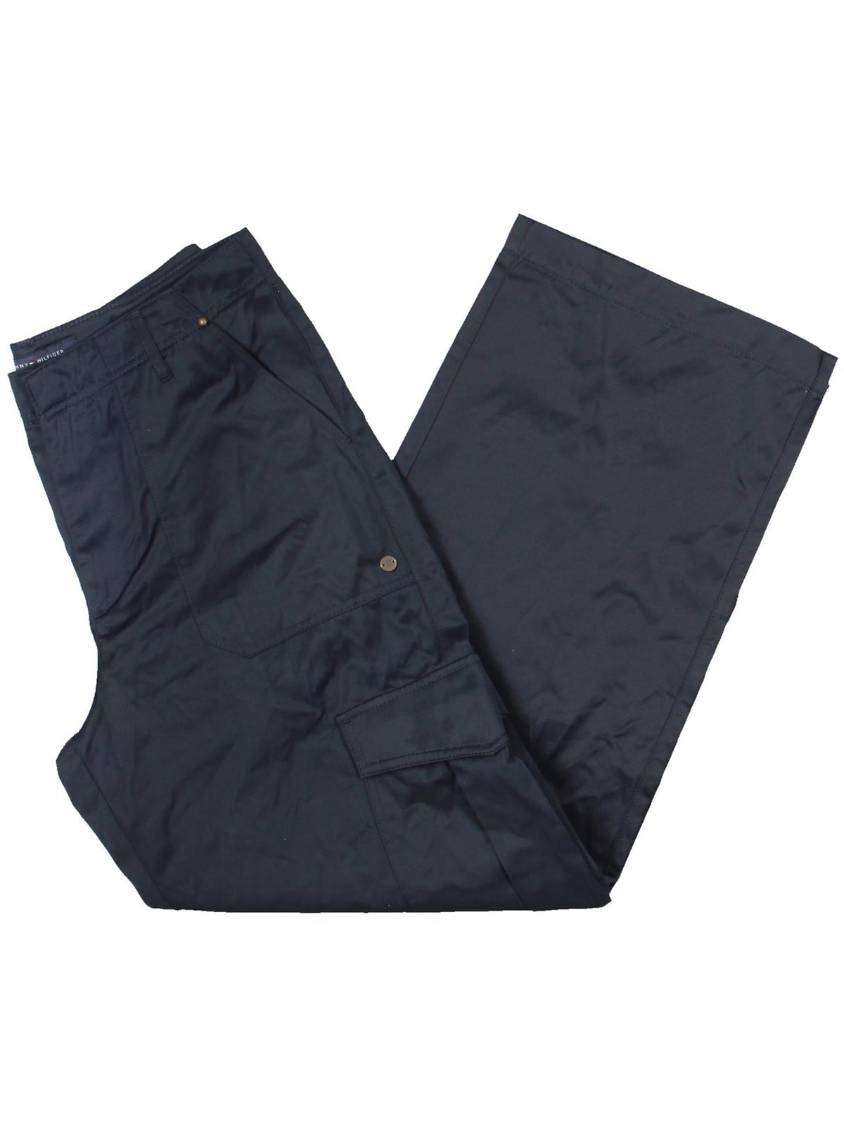 Tommy Hilfiger Womens Deep Pocket Cotton Cargo Pants Size 16 Navy