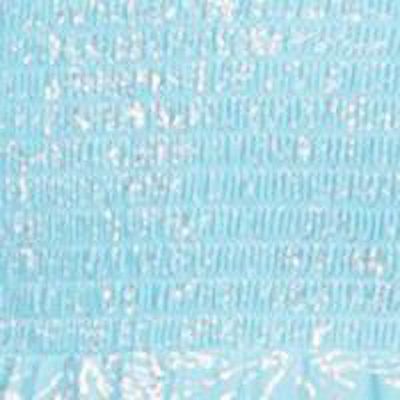 MICHAEL MICHAEL KORS Womens Aqua Metallic Ruffle Hem Square Neck Dress Size XL